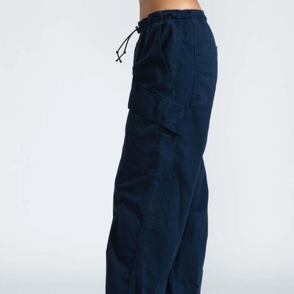 AASK NY Navy Blue Parachute Cargo Pants - Size 26